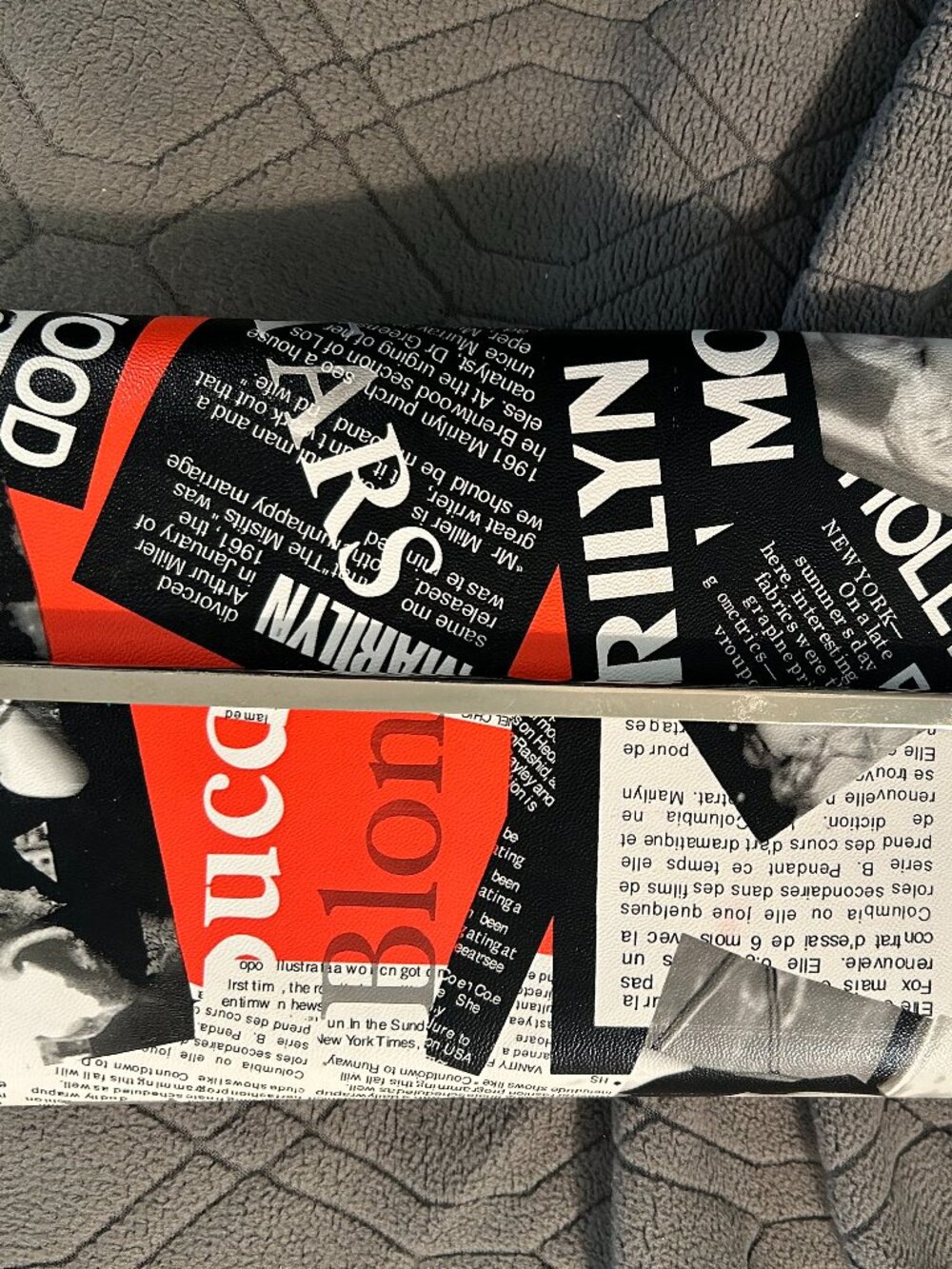 Marilyn Monroe Newspaper Clutch Purse - 12x7